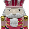 Melting Pot - Pot met Deksel Notenkraker King Roze 17x26cm Melting Pot - Pot met Deksel Notenkraker King Roze 17x26cm