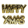 Melting Pot - Kerst Ballon Letters Happy Xmas Goud 31x11cm + 27x11cm Melting Pot - Kerst Ballon Letters Happy Xmas Goud 31x11cm + 27x11cm