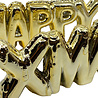 Melting Pot - Kerst Ballon Letters Happy Xmas Goud 31x11cm + 27x11cm Melting Pot - Kerst Ballon Letters Happy Xmas Goud 31x11cm + 27x11cm
