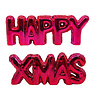 Melting Pot - Kerst Ballon Letters Happy Xmas Rood 31x11cm + 27x11cm Melting Pot - Kerst Ballon Letters Happy Xmas Rood 31x11cm + 27x11cm
