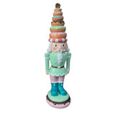 Melting Pot - Beeld Notenkraker Candy Pastel Groen 20x71cm met LED-lampjes Melting Pot - Beeld Notenkraker Candy Pastel Groen 20x71cm met LED-lampjes