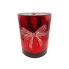 Melting Pot - Waxinehouder Kerst Strik Rood Transparant Glas 9x12cm Melting Pot - Waxinehouder Kerst Strik Rood Transparant Glas 9x12cm