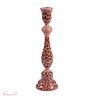 Melting Pot - Kaarsenstandaard Flori Hout Handbeschilderd Roze 30cm Melting Pot - Kaarsenstandaard Flori Hout Handbeschilderd Roze 30cm