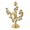 Imbarro - Kandelaar Maria Antiek Goud Metaal 32x42cm met 3 houders Imbarro - Kandelaar Maria Antiek Goud Metaal 32x42cm met 3 houders