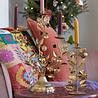 Imbarro - Kandelaar Maria Antiek Goud Metaal 32x42cm met 3 houders Imbarro - Kandelaar Maria Antiek Goud Metaal 32x42cm met 3 houders
