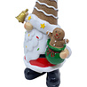 Melting Pot - Beeld Kerst Kabouter Bel Multicolor 13x23cm Melting Pot - Beeld Kerst Kabouter Bel Multicolor 13x23cm