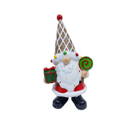 Melting Pot - Beeld Kerst Kabouter Cadeau Multicolor 13x23cm Melting Pot - Beeld Kerst Kabouter Cadeau Multicolor 13x23cm