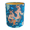 Melting Pot - Lampenkap Orange Dragon on Blue 30x35cm Melting Pot - Lampenkap Orange Dragon on Blue 30x35cm
