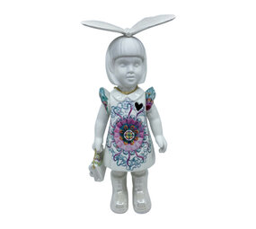 Lammers en Lammers - Femke met Vlinder en Handtas Porselein 14x34cm design A Lammers en Lammers - Femke met Vlinder en Handtas Porselein 14x34cm design A