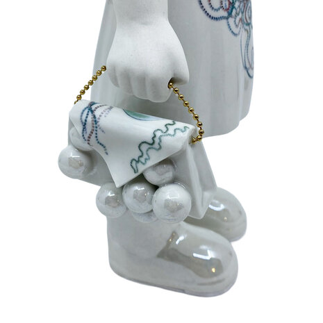 Lammers en Lammers - Femke met Vlinder en Handtas Porselein 14x34cm design B Lammers en Lammers - Femke met Vlinder en Handtas Porselein 14x34cm design B