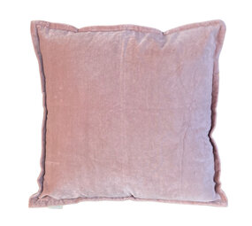 Melting Pot - Sierkussen Mauve Velours 50x50cm met bies Melting Pot - Sierkussen Mauve Velours 50x50cm met bies