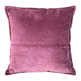 Melting Pot - Sierkussen Bordeaux Velours 50x50cm met bies