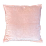 Melting Pot - Sierkussen Dusty Pink Velours 50x50cm met bies
