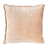 Sierkussen Beige Melee Velours 50x50cm met bies Sierkussen Beige Melee Velours 50x50cm met bies