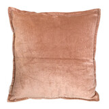 Melting Pot - Sierkussen Mokka Velours 50x50cm met bies