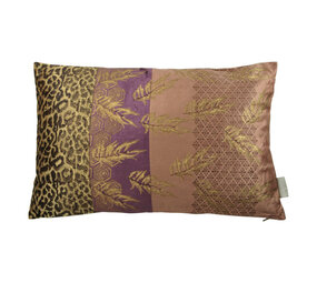 Melting Pot - Sierkussen Tenera Panter-Bordeaux-Goud Fluweel 60x40cm Melting Pot - Sierkussen Tenera Panter-Bordeaux-Goud Fluweel 60x40cm