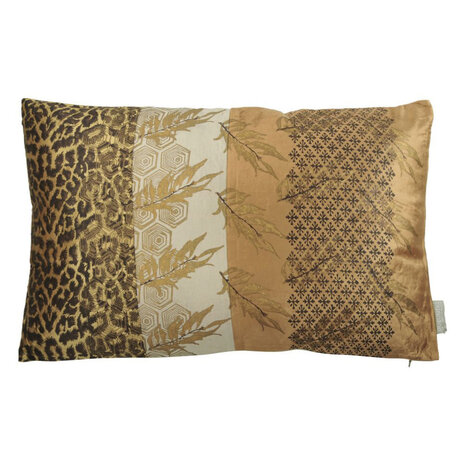 Melting Pot - Sierkussen Tenera Panter-Beige-Goud Fluweel 60x40cm Melting Pot - Sierkussen Tenera Panter-Beige-Goud Fluweel 60x40cm