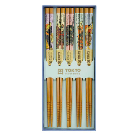 Melting Pot - Eetstokjes Sumo Multicolor set van 5 in cadeau doos