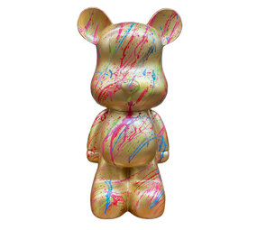 Melting Pot - Beeld Design Beer Goud Splash Multicolor 26x47cm