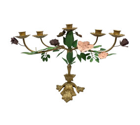 Melting Pot - Kandelaar Ali Multicolor Metaal 53x30cm 5-houders Melting Pot - Kandelaar Ali Multicolor Metaal 53x30cm 5-houders