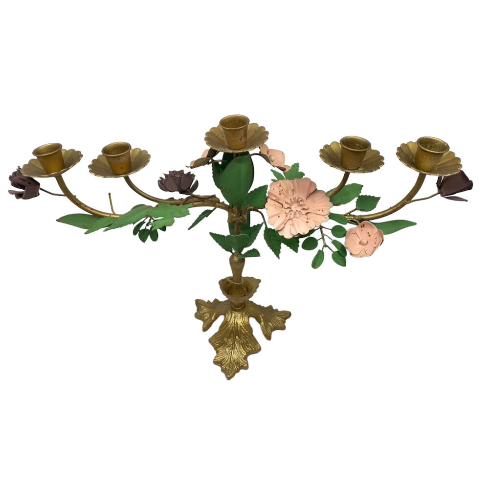 Melting Pot - Kandelaar Ali Multicolor Metaal 53x30cm 5-houders Melting Pot - Kandelaar Ali Multicolor Metaal 53x30cm 5-houders