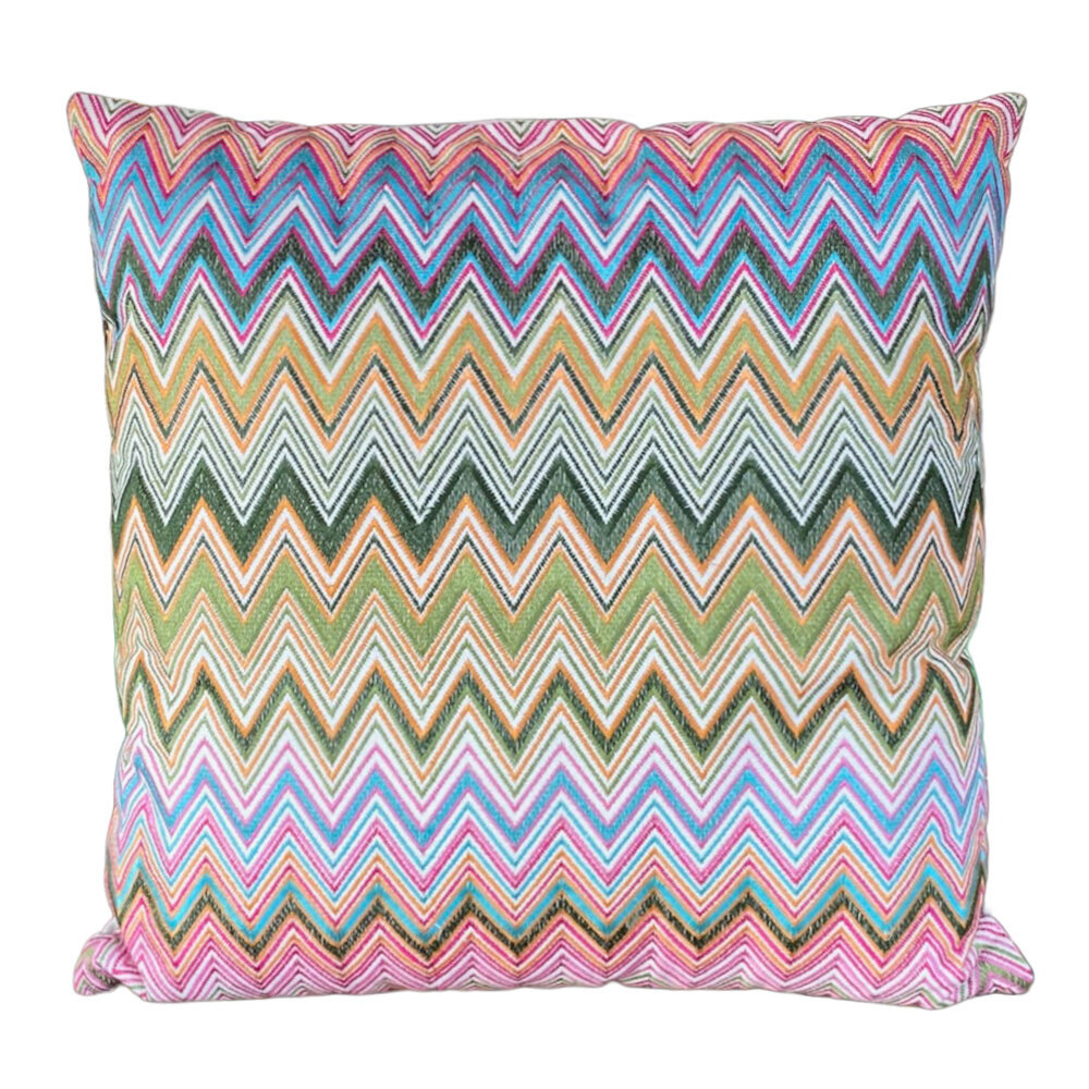 Colmore - Sierkussen Chevron Zigzag Multicolor Katoen 50x50cm Colmore - Sierkussen Chevron Zigzag Multicolor Katoen 50x50cm