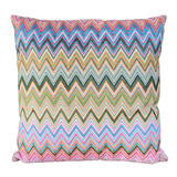 Colmore - Sierkussen Chevron Zigzag Multicolor Katoen 50x50cm Colmore - Sierkussen Chevron Zigzag Multicolor Katoen 50x50cm
