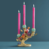 Werns - Kandelaar Vogeltjes Multicolor Goud 22x20cm 3-houders Werns - Kandelaar Vogeltjes Multicolor Goud 22x20cm 3-houders