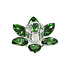 Kandelaar Lotus Kristal Groen Glas 11x4cm Kandelaar Lotus Kristal Groen Glas 11x4cm