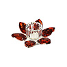 Werns - Kandelaar Lotus Kristal Rood Glas 11x4cm Werns - Kandelaar Lotus Kristal Rood Glas 11x4cm