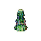 Werns - Kandelaar Kerstboom Groen Glas 10x14cm Werns - Kandelaar Kerstboom Groen Glas 10x14cm