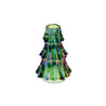 Werns - Kandelaar Kerstboom Groen Glas 10x14cm Werns - Kandelaar Kerstboom Groen Glas 10x14cm