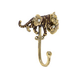 Doing Goods - Wandhaak Lacy Tiger Messing 9x9cm