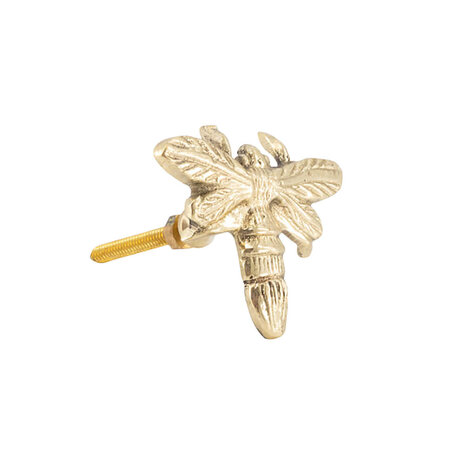 Doing Goods - Ladeknop Queen Bee Messing 7x5cm