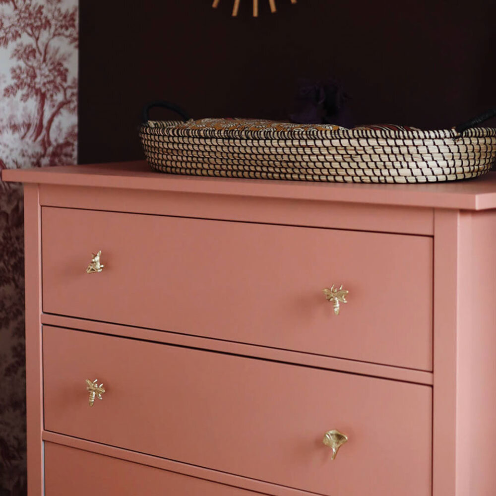 Doing Goods - Ladeknop Queen Bee Messing 7x5cm