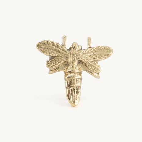 Doing Goods - Ladeknop Queen Bee Messing 7x5cm