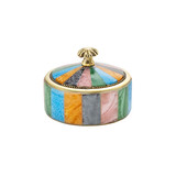 Doing Goods - Sieraaddoosje Circus Piper Multicolor Messing 7x6cm Doing Goods - Sieraaddoosje Circus Piper Multicolor Messing 7x6cm