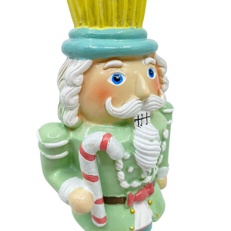 Melting Pot - Beeld Notenkraker Candy met Cupcake Geel 9x28cm