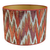 Melting Pot - Lampenkap Avia Multicolor Velours 40x30cm met bies Melting Pot - Lampenkap Avia Multicolor Velours 40x30cm met bies