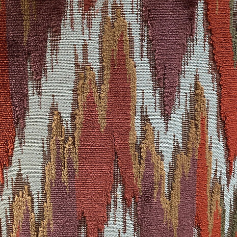 Melting Pot - Lampenkap Avia Multicolor Velours 40x30cm met bies