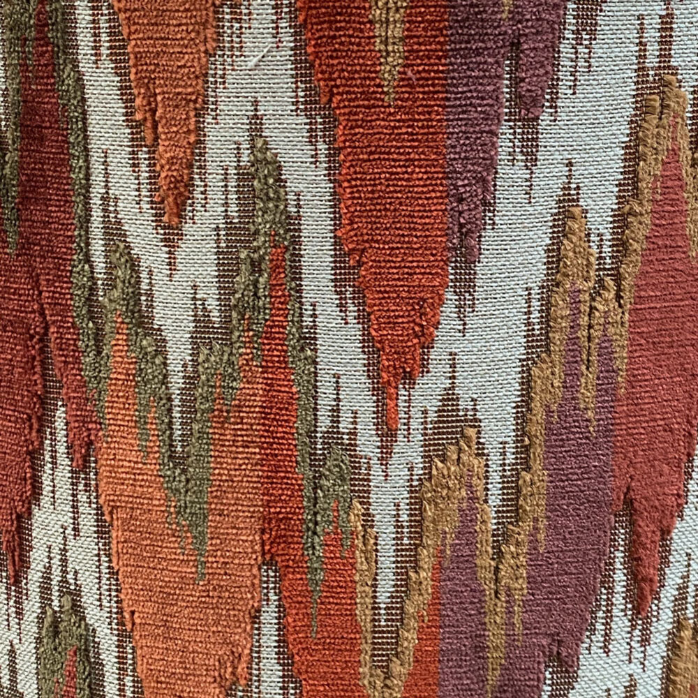 Melting Pot - Lampenkap Avia Multicolor Velours 40x30cm met bies