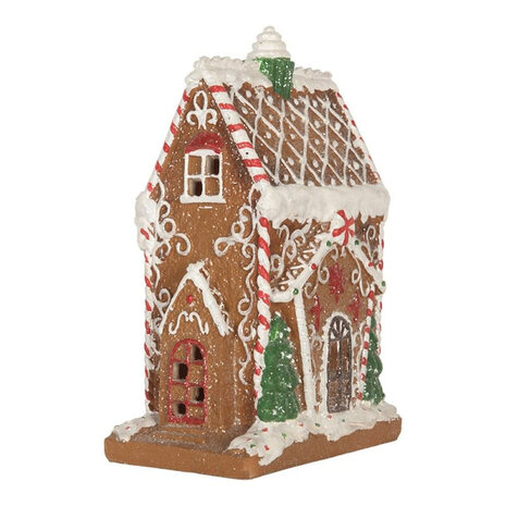 Melting Pot - Kerst Huisje met LED-Verlichting Peperkoek Multicolor 15x20cm Melting Pot - Kerst Huisje met LED-Verlichting Peperkoek Multicolor 15x20cm