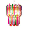Colmore - Lamp Kroonluchter Pegels Multicolor Glas 50x68cm 2-laags
