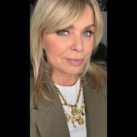 Melting Pot Exclusive - Ketting Yvi met Bedels Verguld RVS 50cm Melting Pot Exclusive - Ketting Yvi met Bedels Verguld RVS 50cm