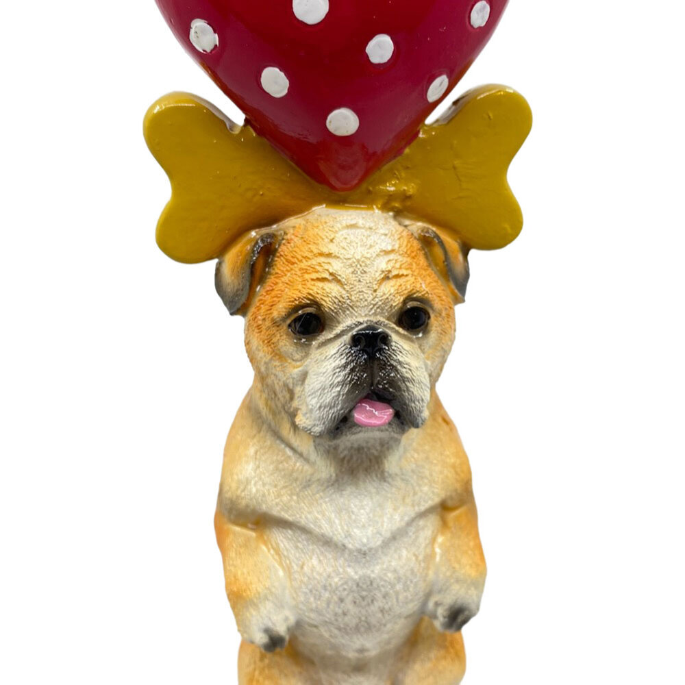 Melting Pot - Kandelaar Hondje Multicolor Kunststof 10x36cm