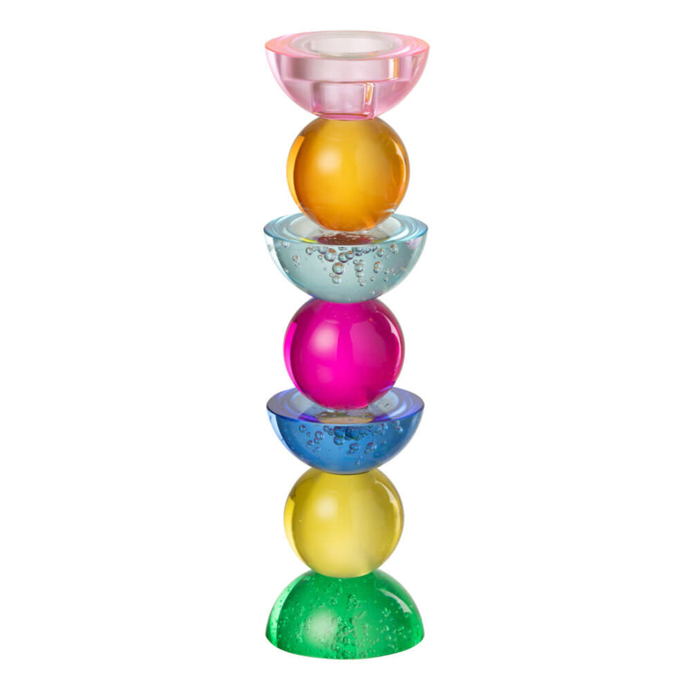 Melting Pot - Kandelaar Votief Multicolor Glas 8x30cm