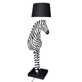 Werns - Vloer Lamp Zebra Zora Zwart-Wit 47x153cm met lampenkap Werns - Vloer Lamp Zebra Zora Zwart-Wit 47x153cm met lampenkap