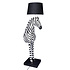 Vloer Lamp Zebra Zora Zwart-Wit 47x153cm met lampenkap Vloer Lamp Zebra Zora Zwart-Wit 47x153cm met lampenkap