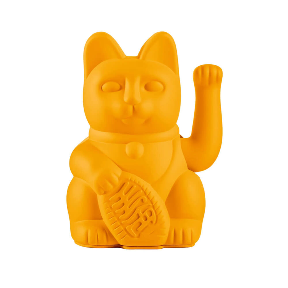 Donkey - Lucky Cat Deep Yellow 10x15cm zwaaiend Donkey - Lucky Cat Deep Yellow 10x15cm zwaaiend