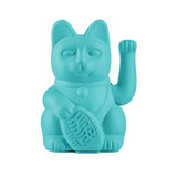 Donkey - Lucky Cat Turquoise 10x15cm zwaaiend Donkey - Lucky Cat Turquoise 10x15cm zwaaiend